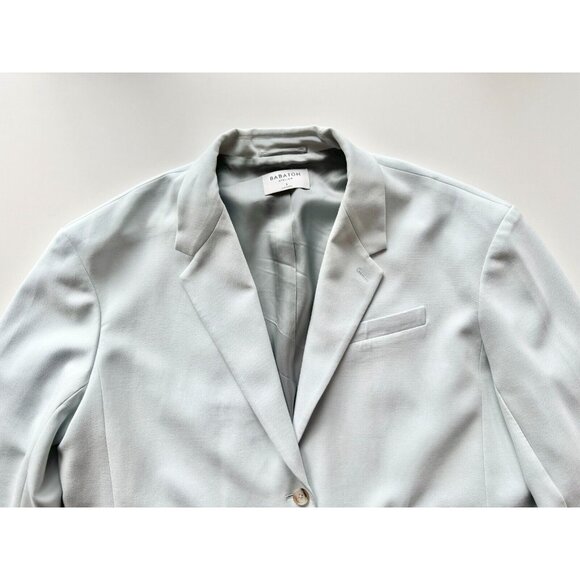 Aritzia BABATON ATELIER Vogue Cruise Blue Single Oversized Blazer Jacket, Size 3 - Picture 6 of 16
